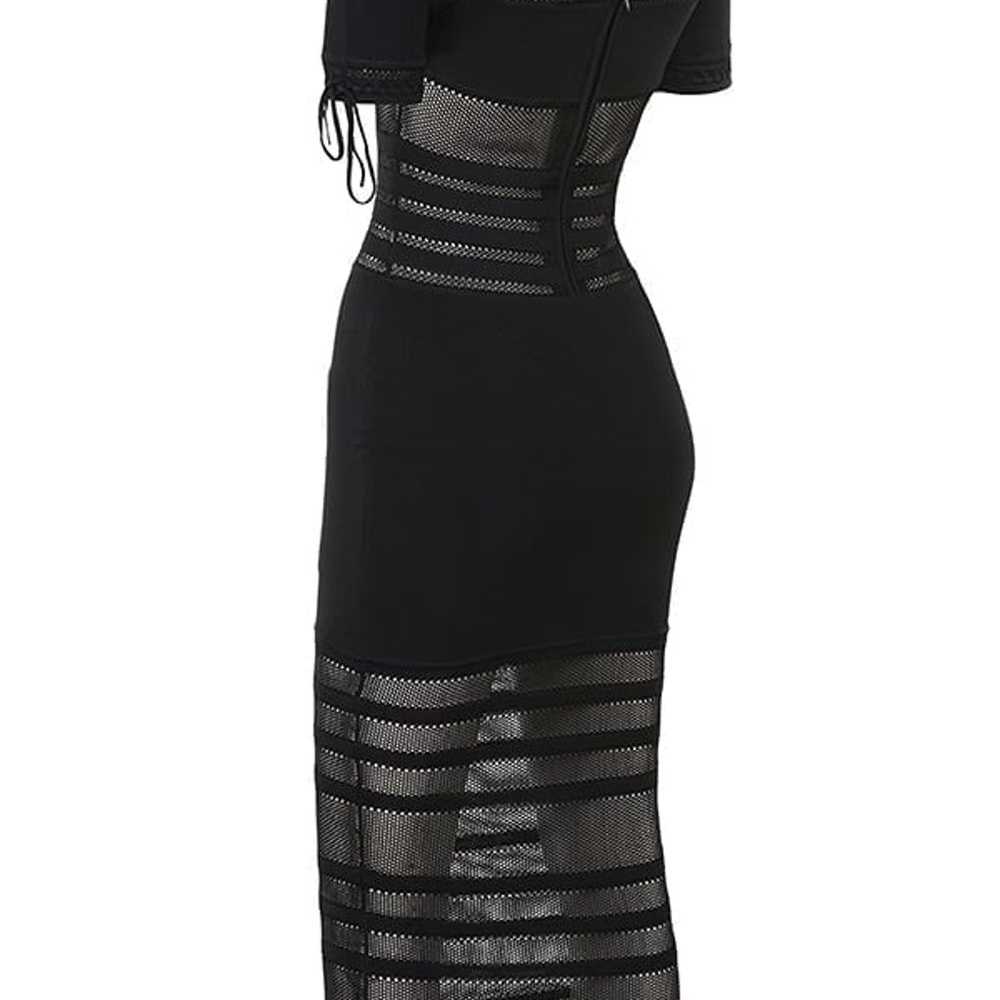 House of CB Lilla Black Knit Midi Dress - image 4