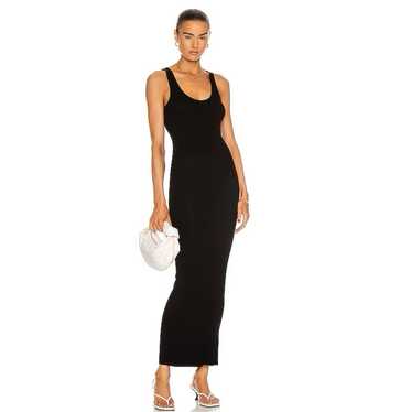 Enza Costa silk rib tank dress in black - image 1