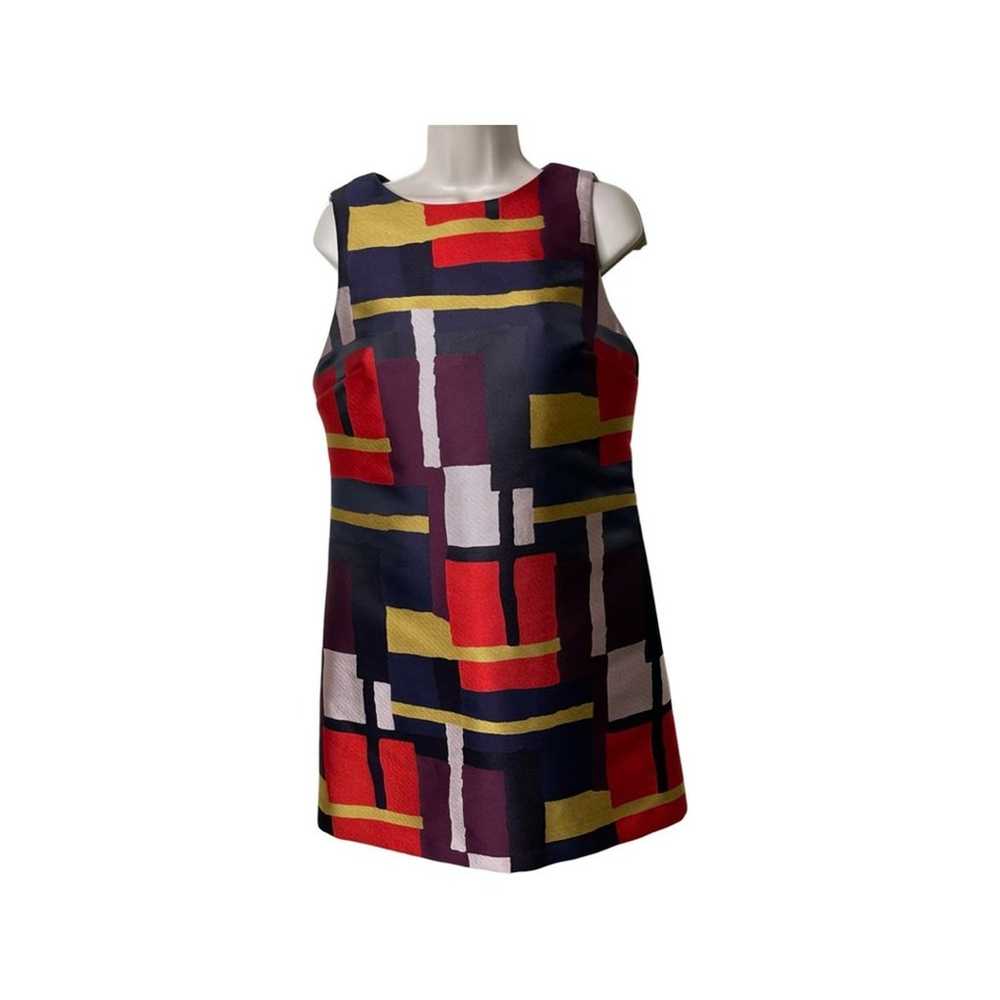 Alice + Olive Clyde Painted Grid Aline Shift Dres… - image 2