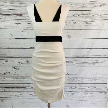 Nicole Miller Artelier white black dress