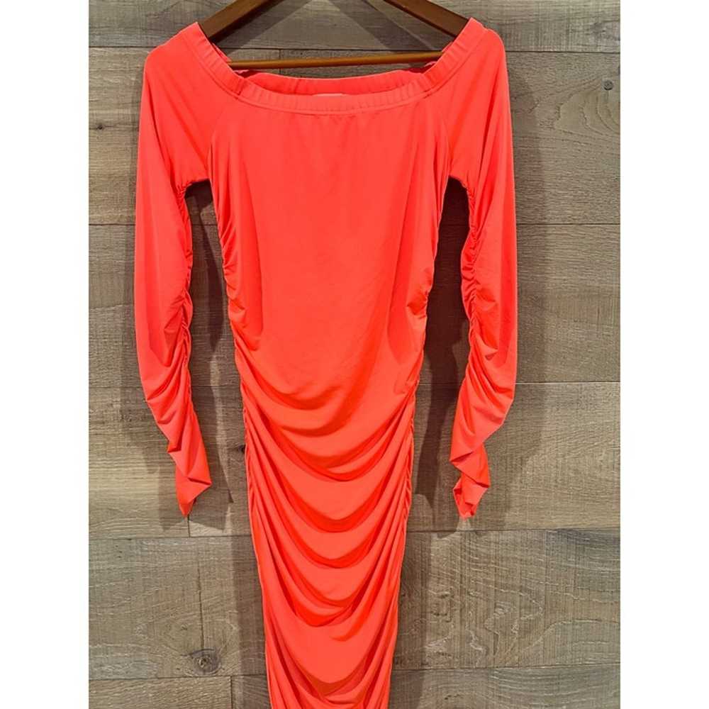 NWOT L'AGENCE Kamali Ruched Off-Shoulder Dress SI… - image 5