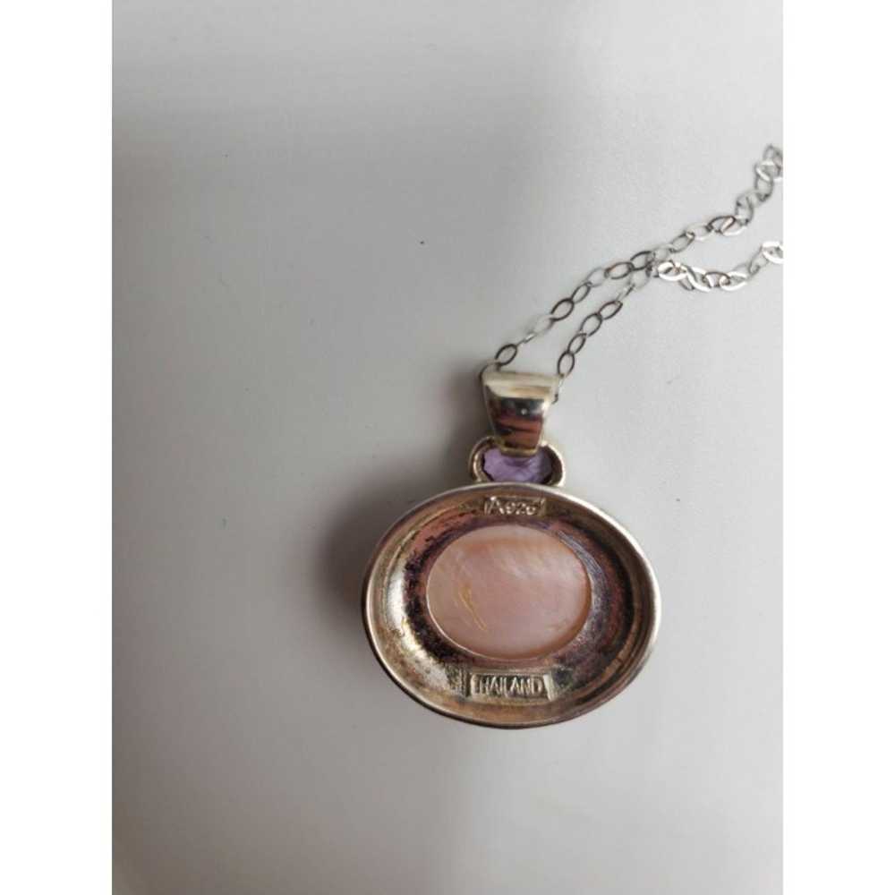 Sterling silver mother of pearl neckless - image 9