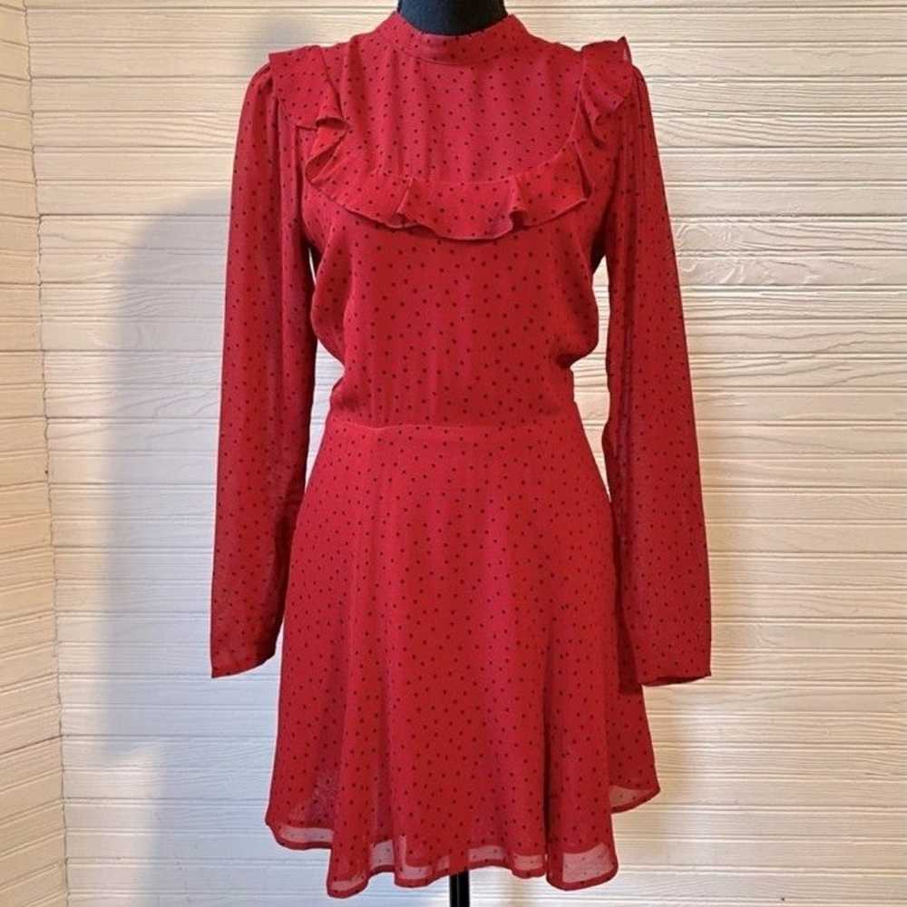 REFORMATION Sz US6 EUC SPARK Flamenco Red Polka D… - image 8