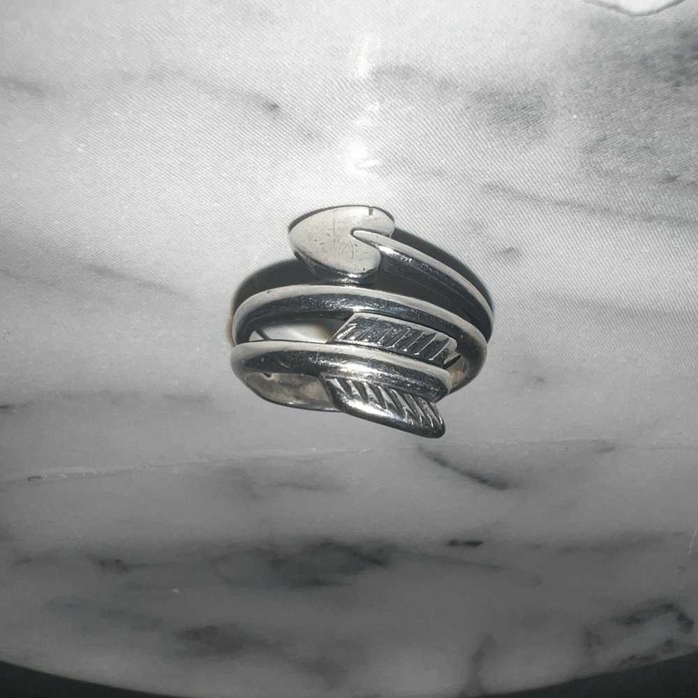 James Avery Arrow & Heart Ring Size 6 - image 2