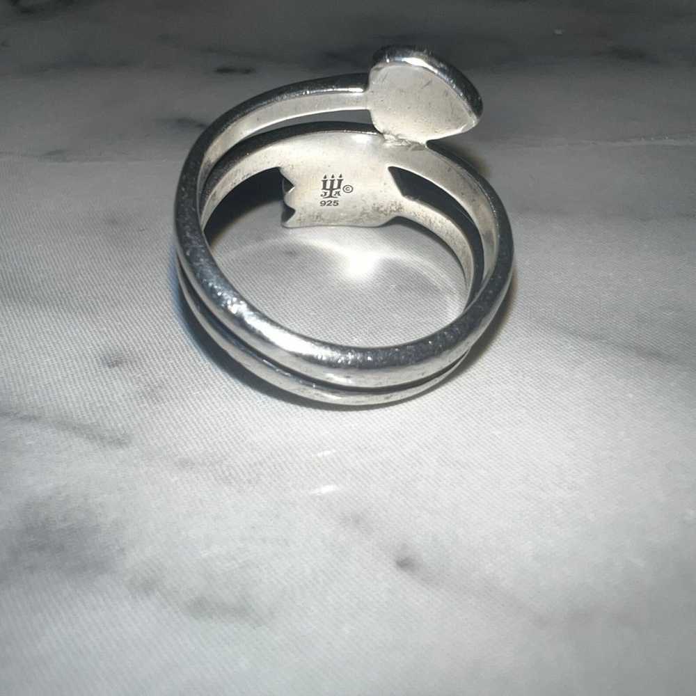 James Avery Arrow & Heart Ring Size 6 - image 3