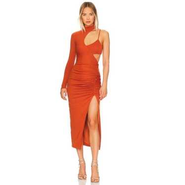 NEW NBD Matilda Midi Dress in Burnt Orange Small