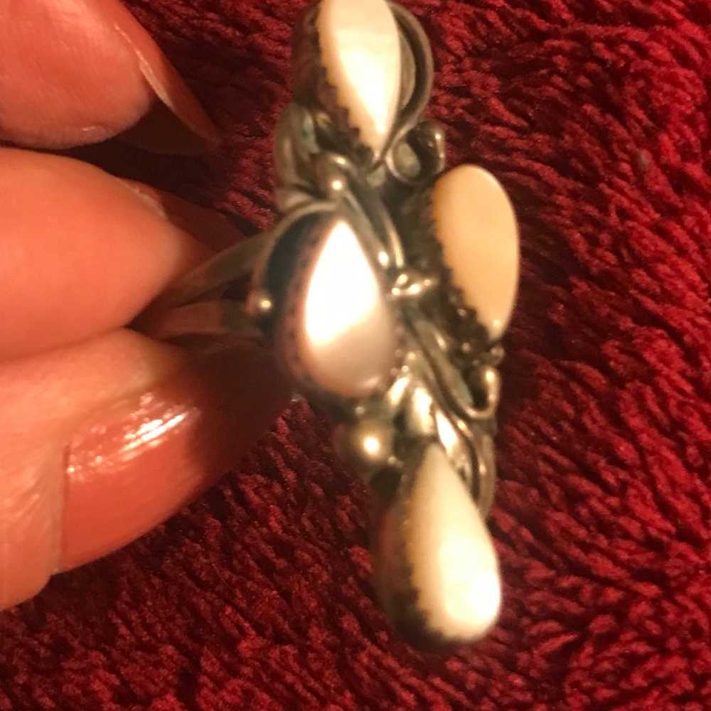 Vintage Estate Find sterling silver moonstone ful… - image 2