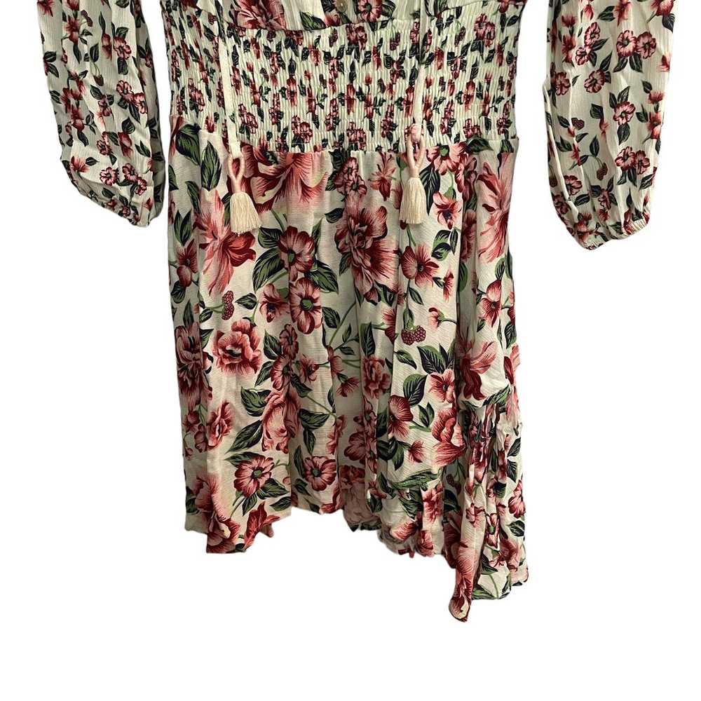 Farm Rio Anthropologie Anabela Smocked Floral Dre… - image 7