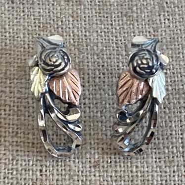 Vintage sterling 12k outlet black hills gold Earrings