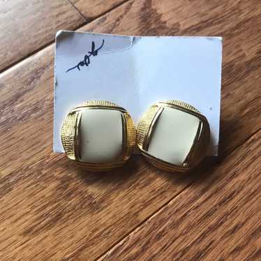 Vintage large stud earrings - image 1