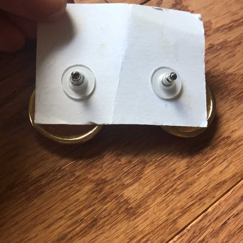 Vintage large stud earrings - image 2