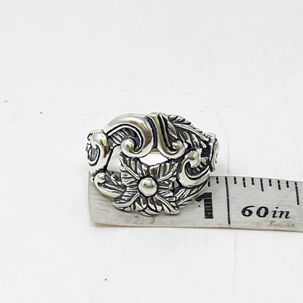 Carolyn Pollack Vintage 925 Sterling Silver Flowe… - image 6