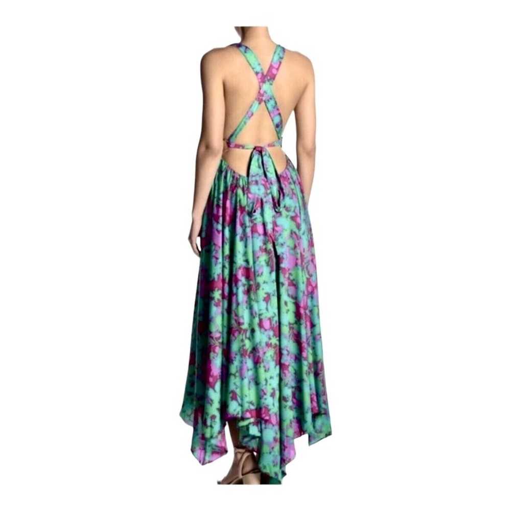 FREE PEOPLE Summer Nights Floral Pink Fuchsia Tea… - image 8