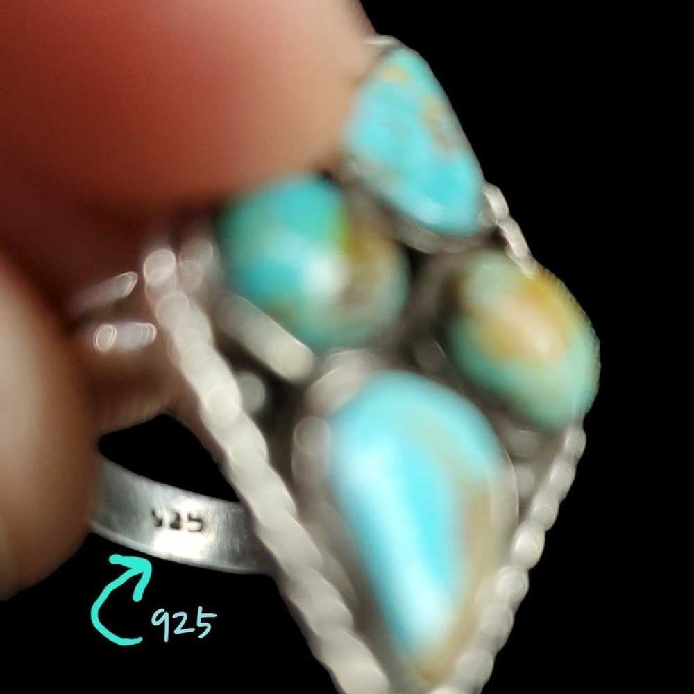 925 Sterling Silver and Genuine Turquoise Vintage… - image 5