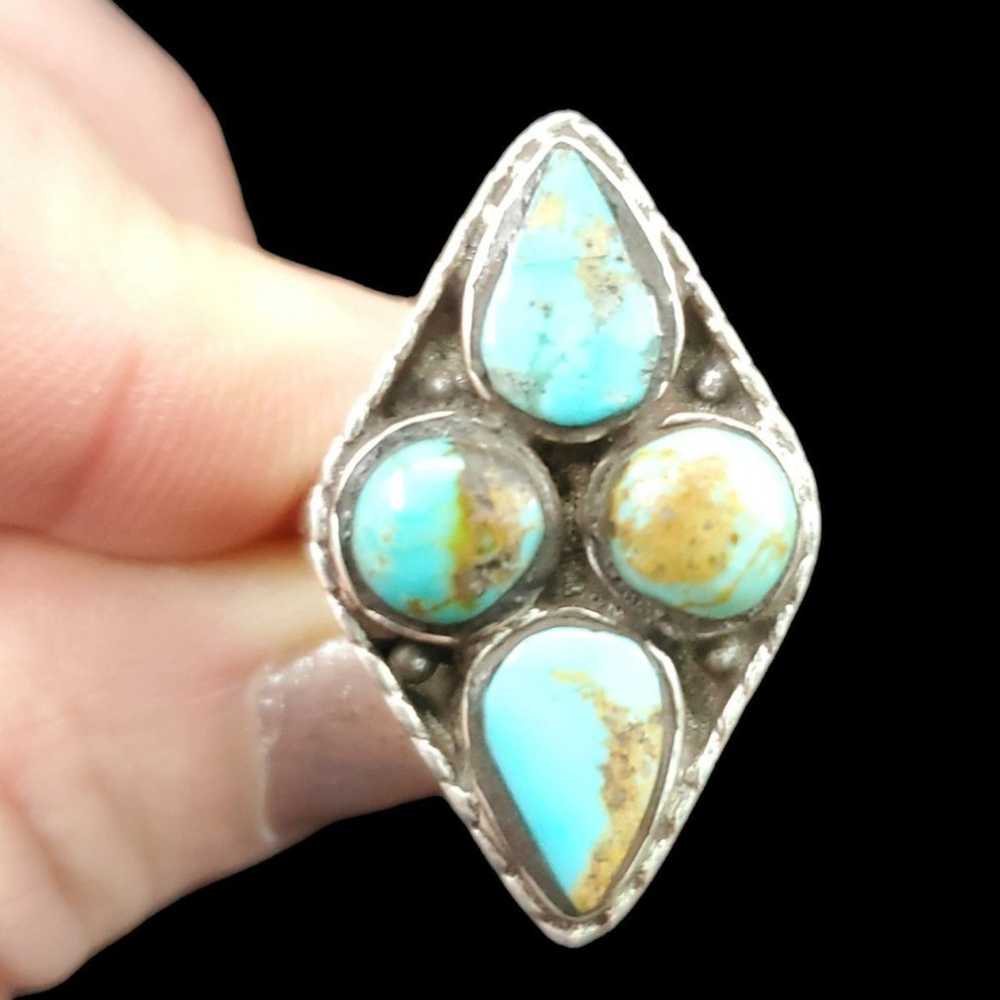 925 Sterling Silver and Genuine Turquoise Vintage… - image 6