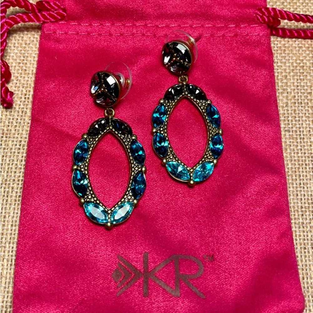 Silpada K&R Collection “Peacock Punch” Earrings - image 1