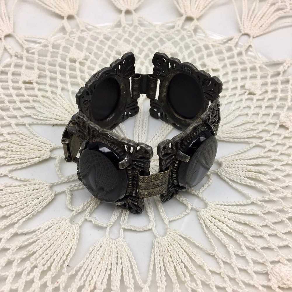 VTG Unsigned Florenza Black Bracelet - image 8