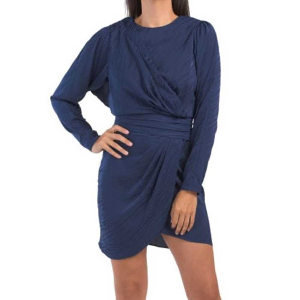 RONNY KOBO navy long sleeve Shanaya dress - image 1