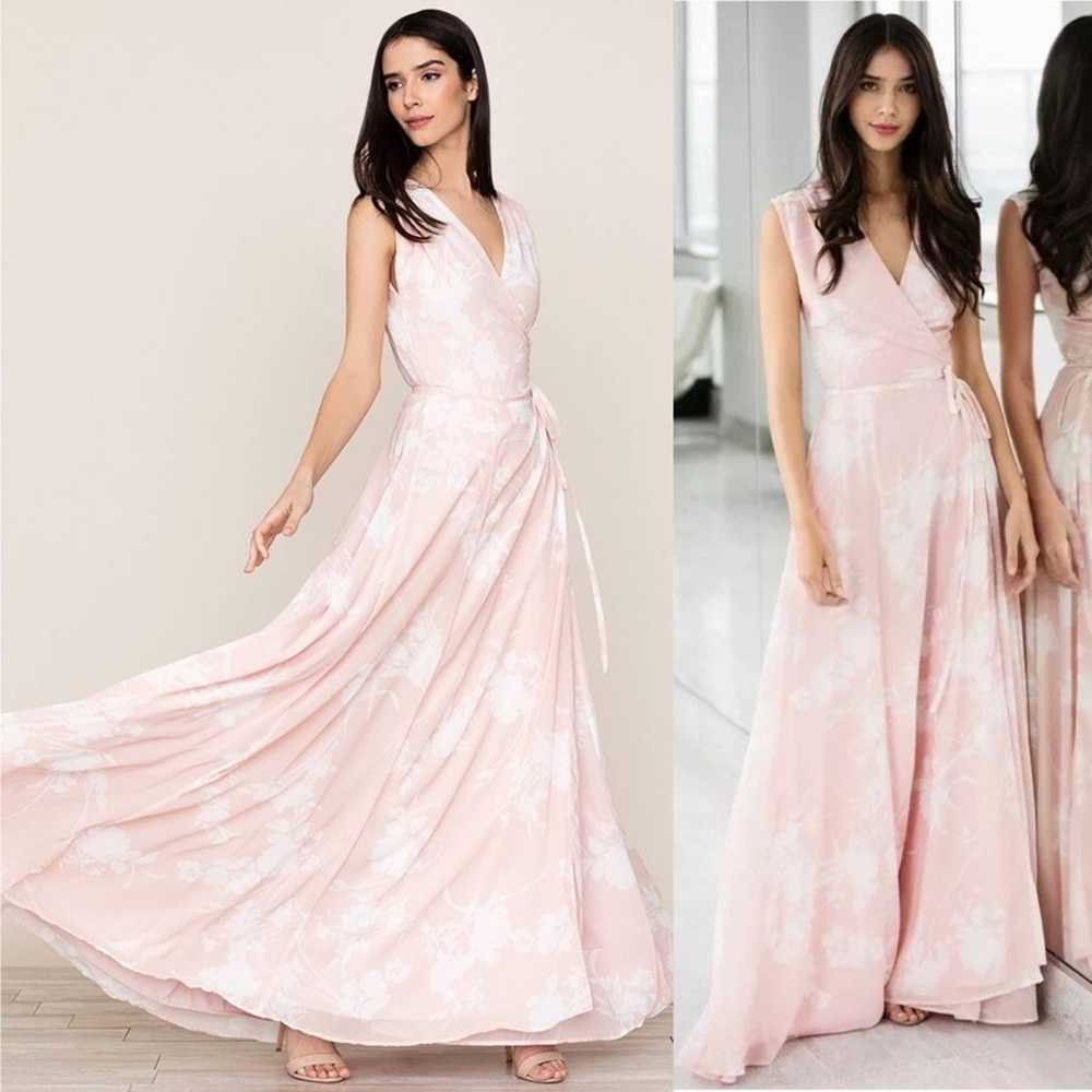 Yumi Kim Bridesmaid Sashay Away Wrap Maxi Floral … - image 1