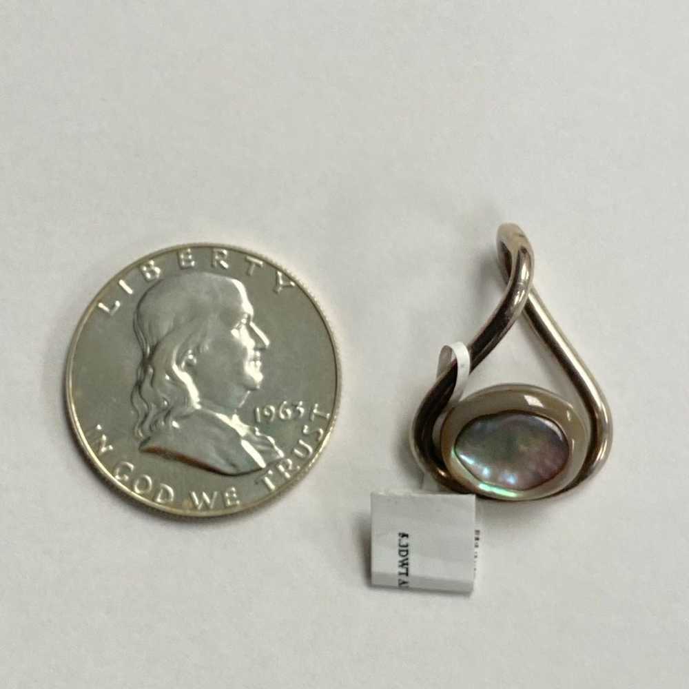 Sterling Silver 925 Abalone pendant - image 3