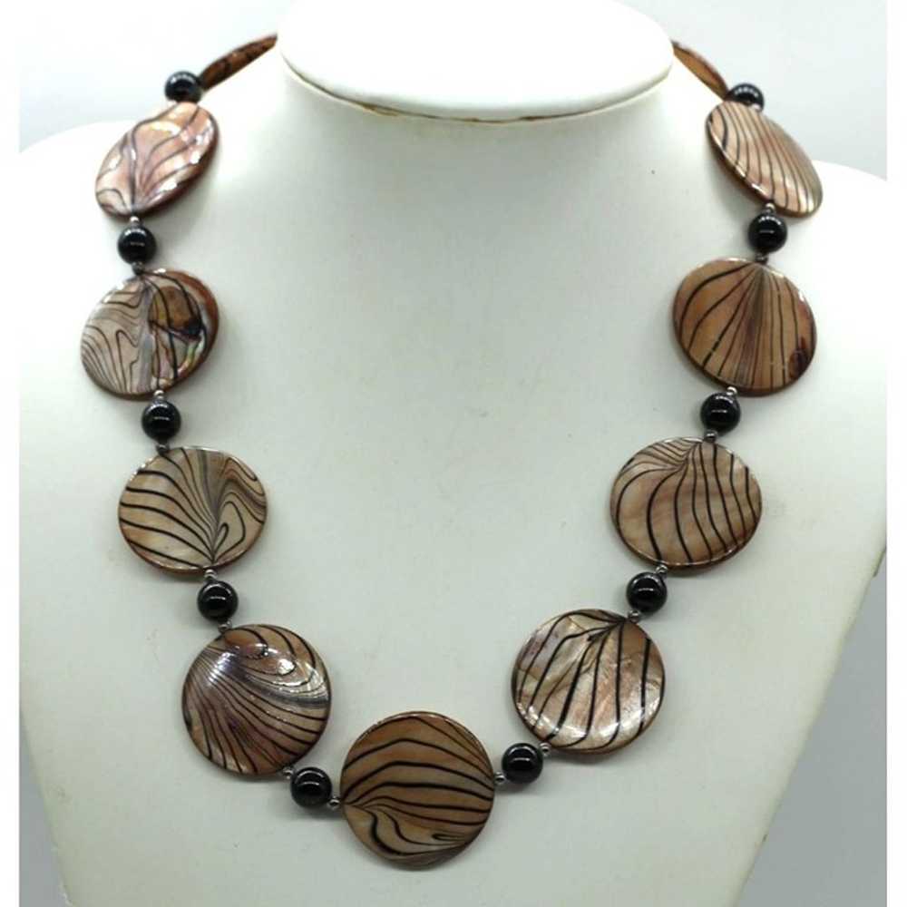 925 STERLING Donna Dressler VINTAGE abalone shell… - image 5