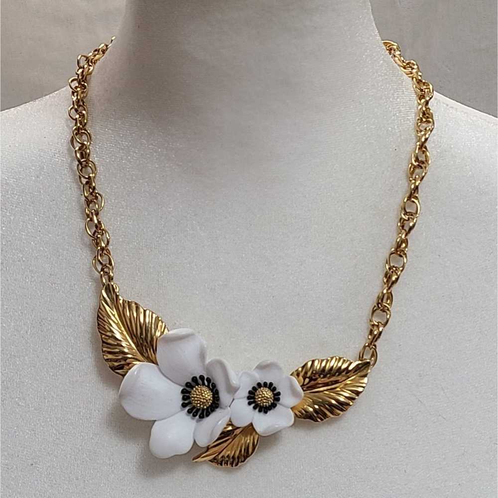 Vintage Louis Feraud Dogwood Necklace - image 1