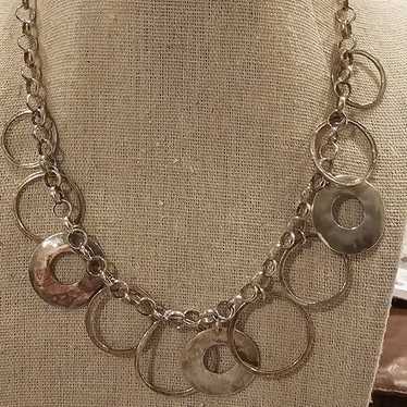 Vintage silpada hammered Sterling Silver Necklace