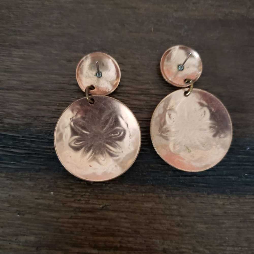 Vintage Copper Earrings - image 7