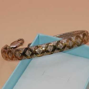 Vintage Milor Italy 2 tone Sterling Silver Bracele