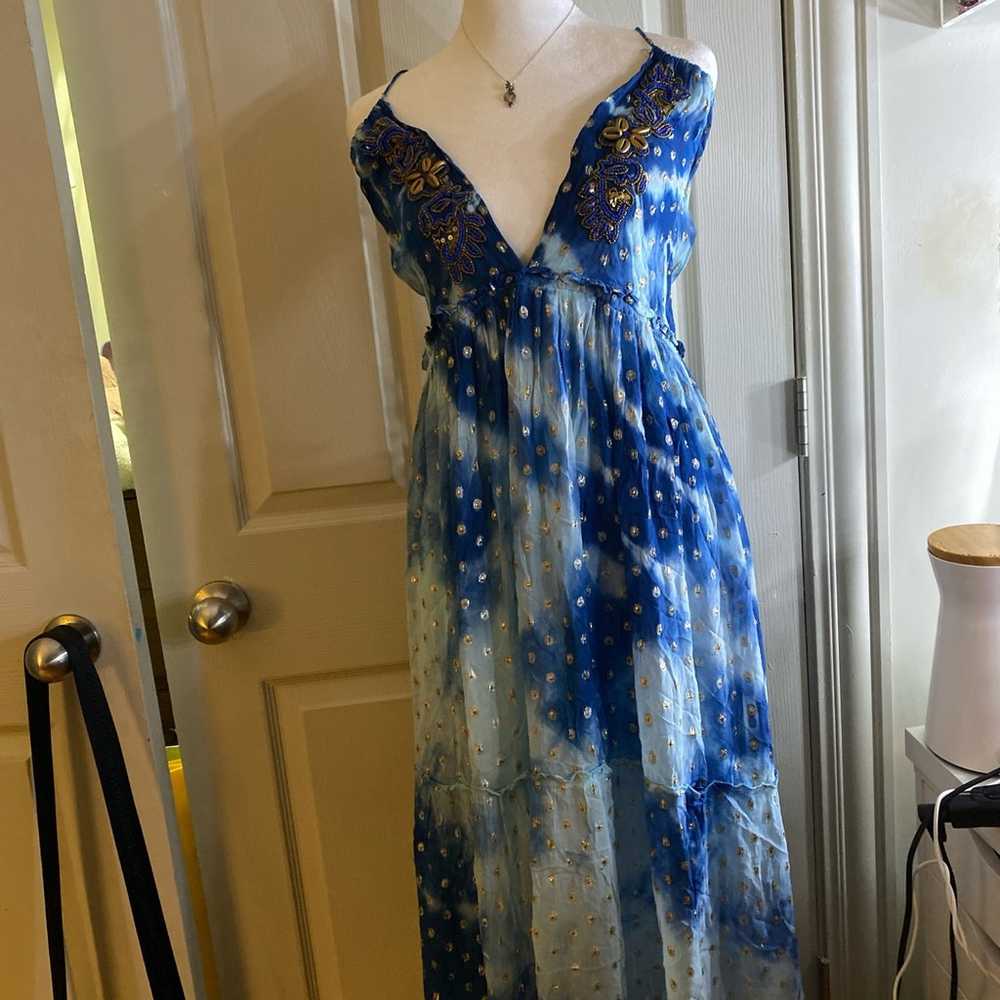 Blue maxi dress - image 2