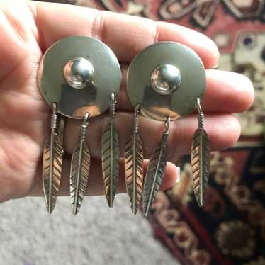 Sterling silver vintage taxco earrings