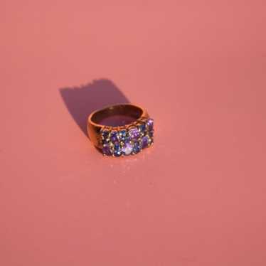 Vintage Amethyst & Gold Ring - image 1