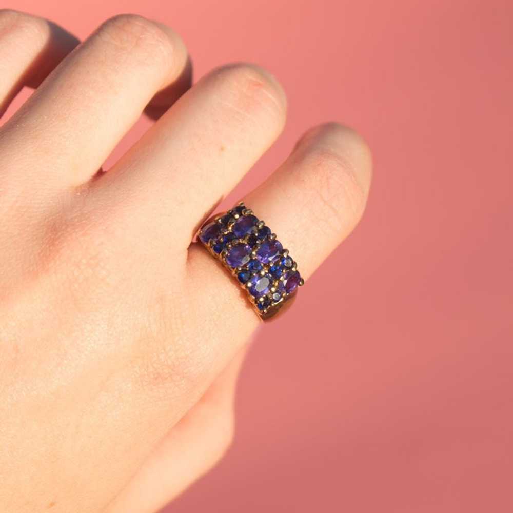 Vintage Amethyst & Gold Ring - image 3