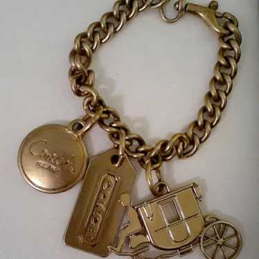 Vintage Coach daypack cheapest key fob, solid brass