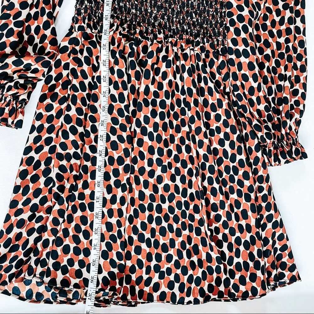 Kate Spade Dotty Leopard Long Sleeve Smocked Wais… - image 10