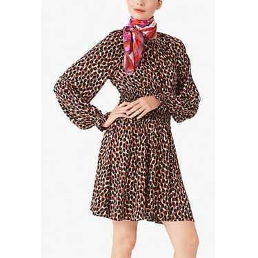 Kate Spade Dotty Leopard Long Sleeve Smocked Wais… - image 1