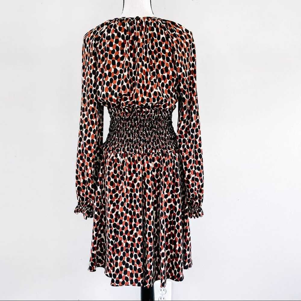 Kate Spade Dotty Leopard Long Sleeve Smocked Wais… - image 5