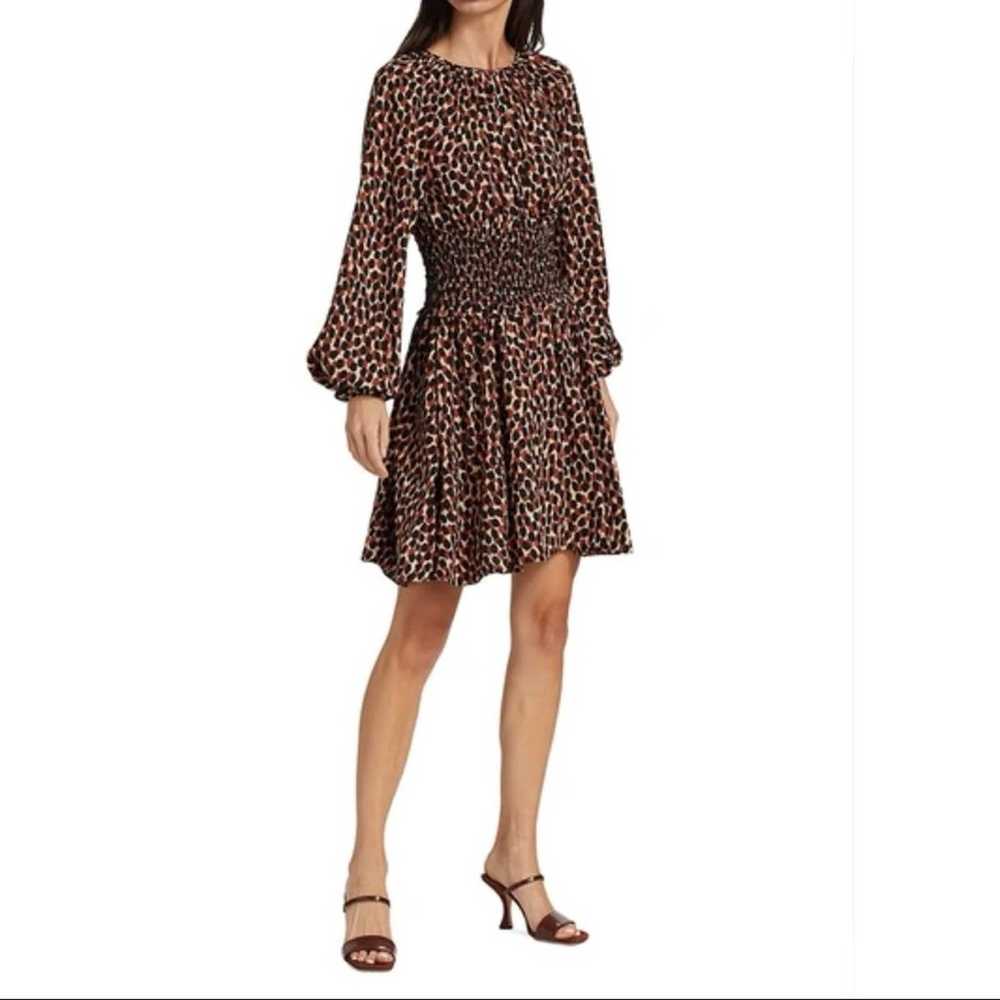 Kate Spade Dotty Leopard Long Sleeve Smocked Wais… - image 7