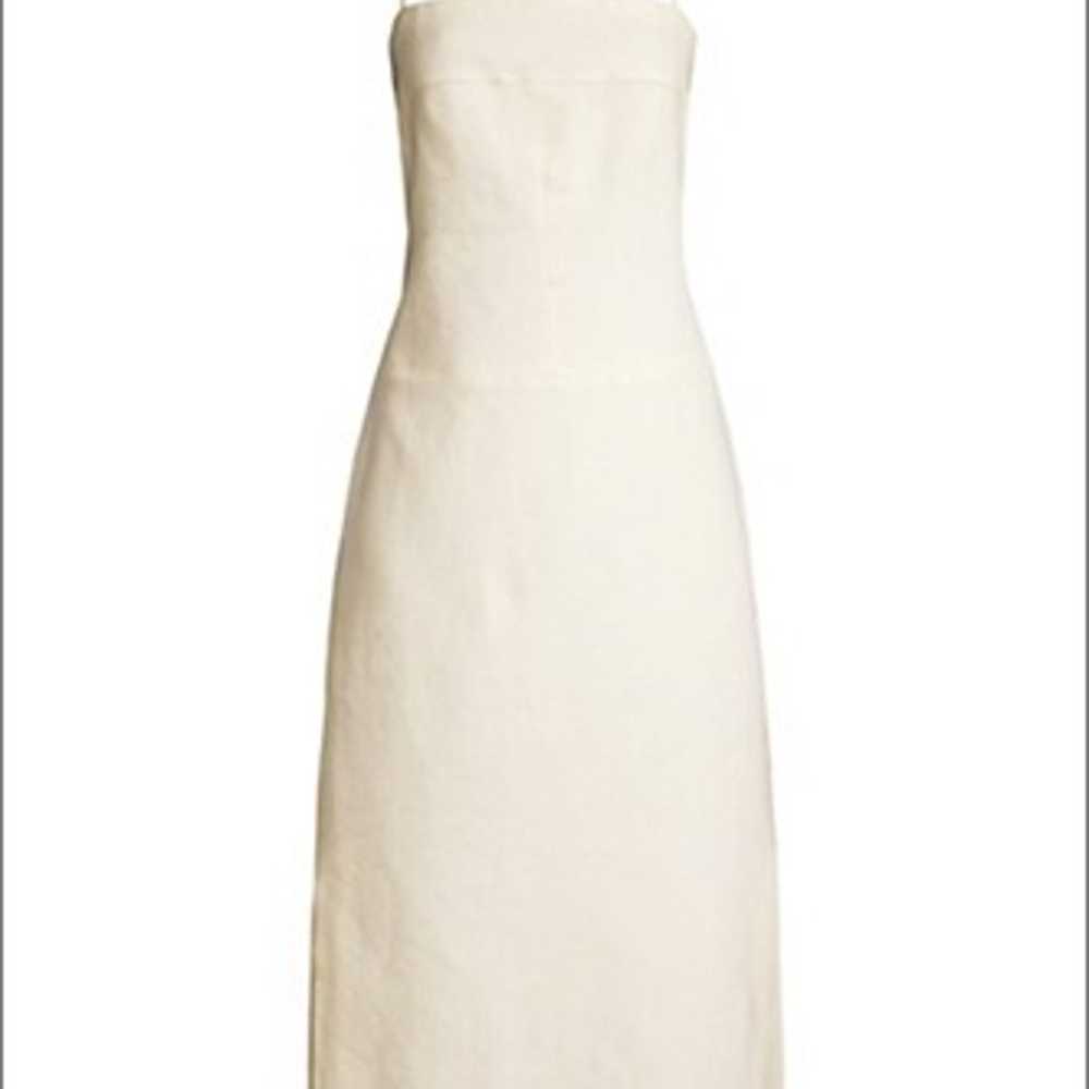 Tory Burch Linen Sheath Dress in Ivory  - size 10 - image 4