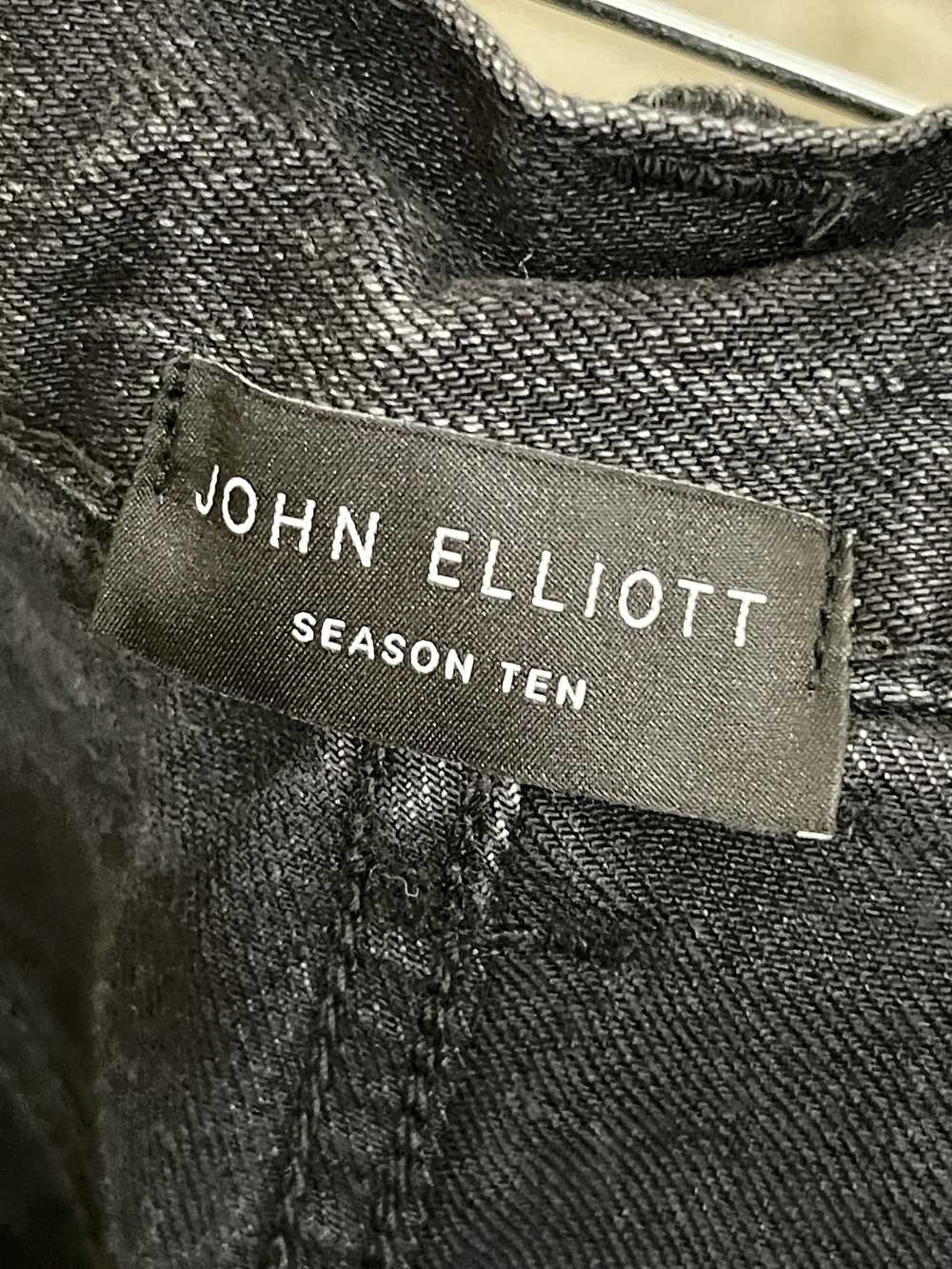 John Elliott Cast 2 Black Denim, Relaxed Fade - image 4