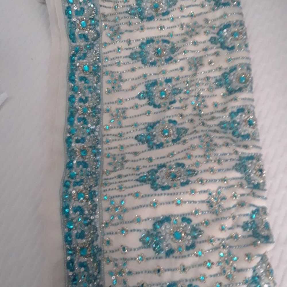 Rhinestone saree - image 1