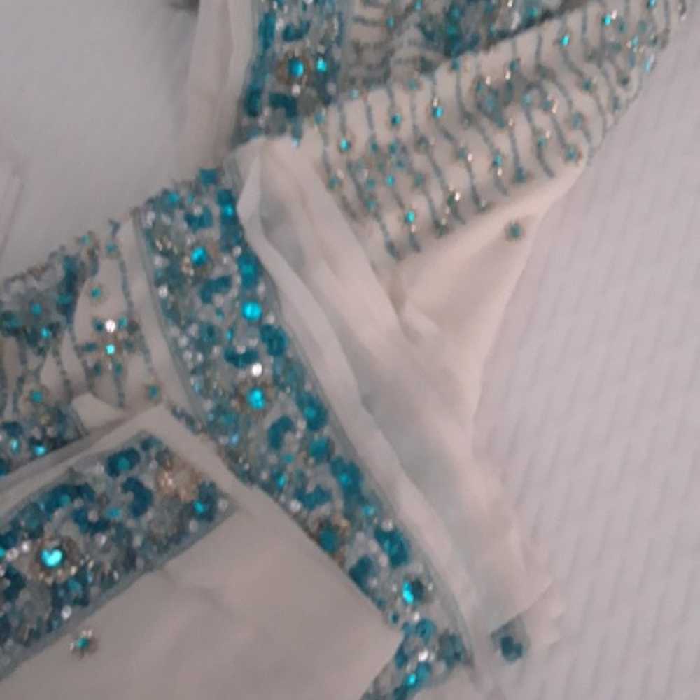 Rhinestone saree - image 2