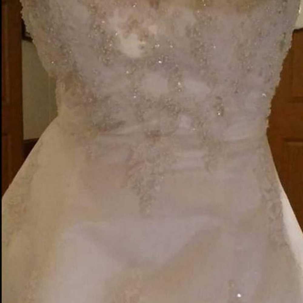 Strapless beaded Wedding Dress - image 3