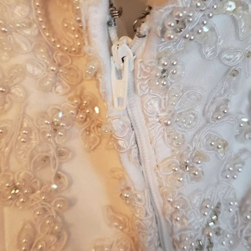 Strapless beaded Wedding Dress - image 8