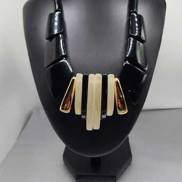 Vintage 1980's Park Lane Art Deco Necklace - image 1