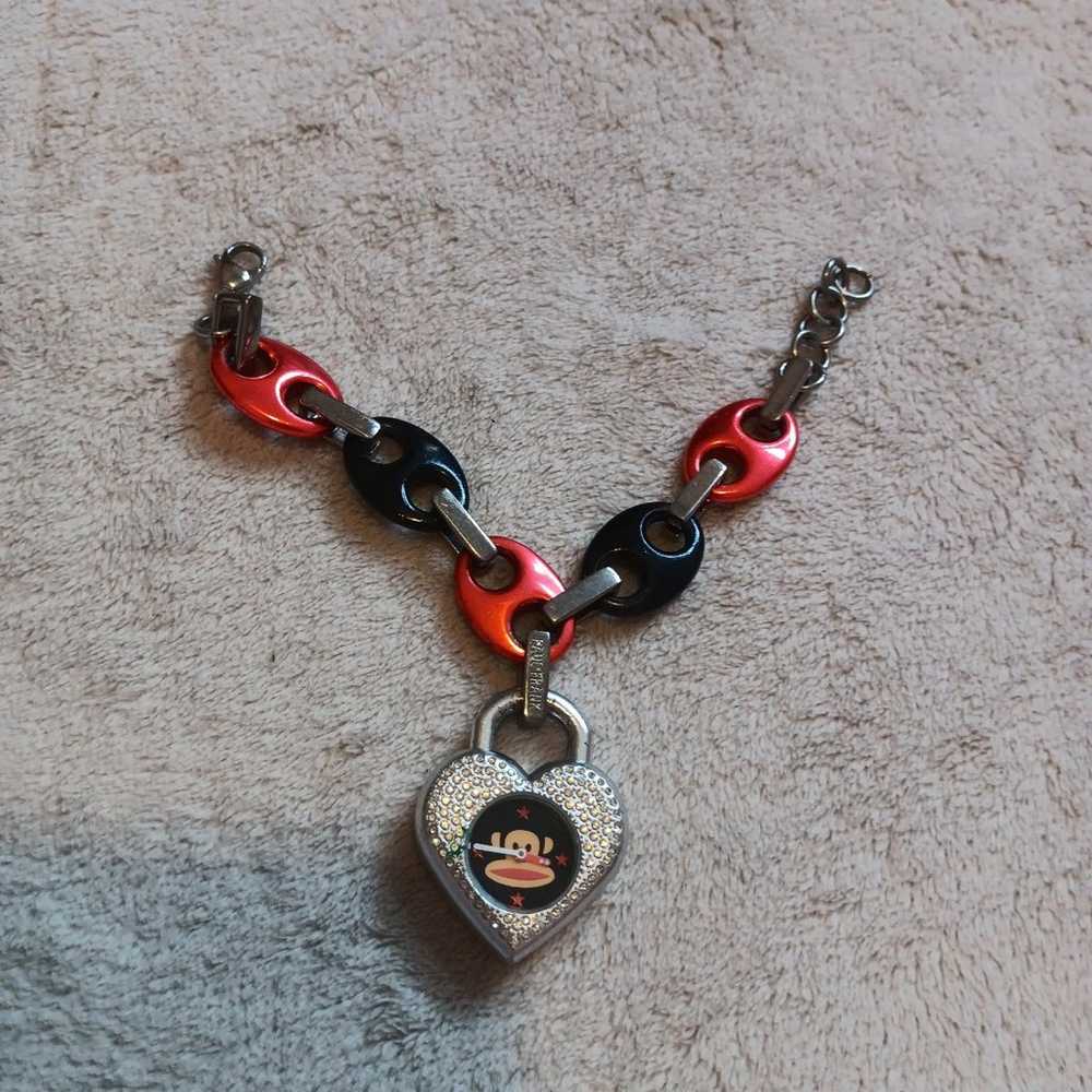 Paul Frank Vintage Bracelet Monkey Red & Black - image 1