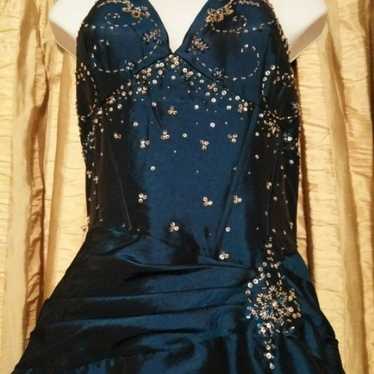 Cinderella Blue Prom Ball Gown - Size 8