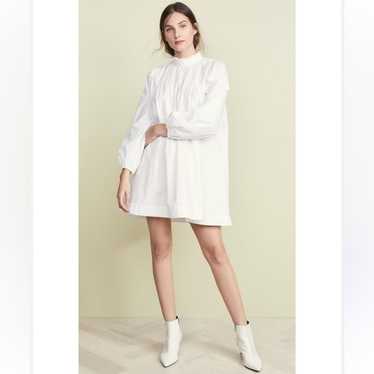 Ganni Women's White Cotton Poplin Dress - image 1