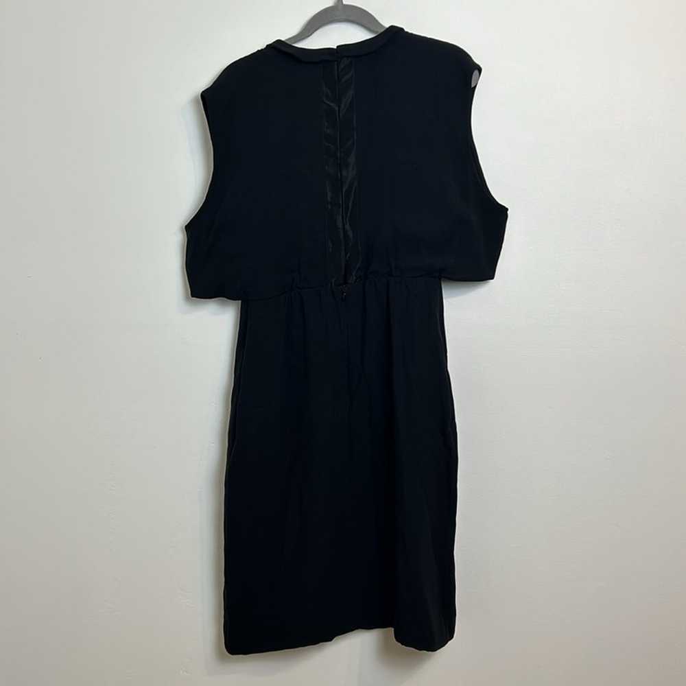 Maiyet Black Beaded Silk Midi Dress - image 2