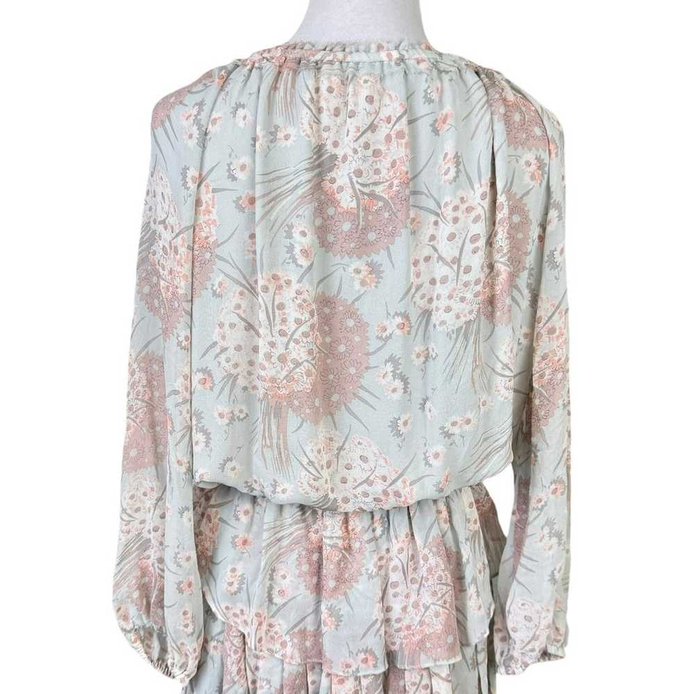 Love Shack Fancy 100% Silk Pastel Floral Popover … - image 6